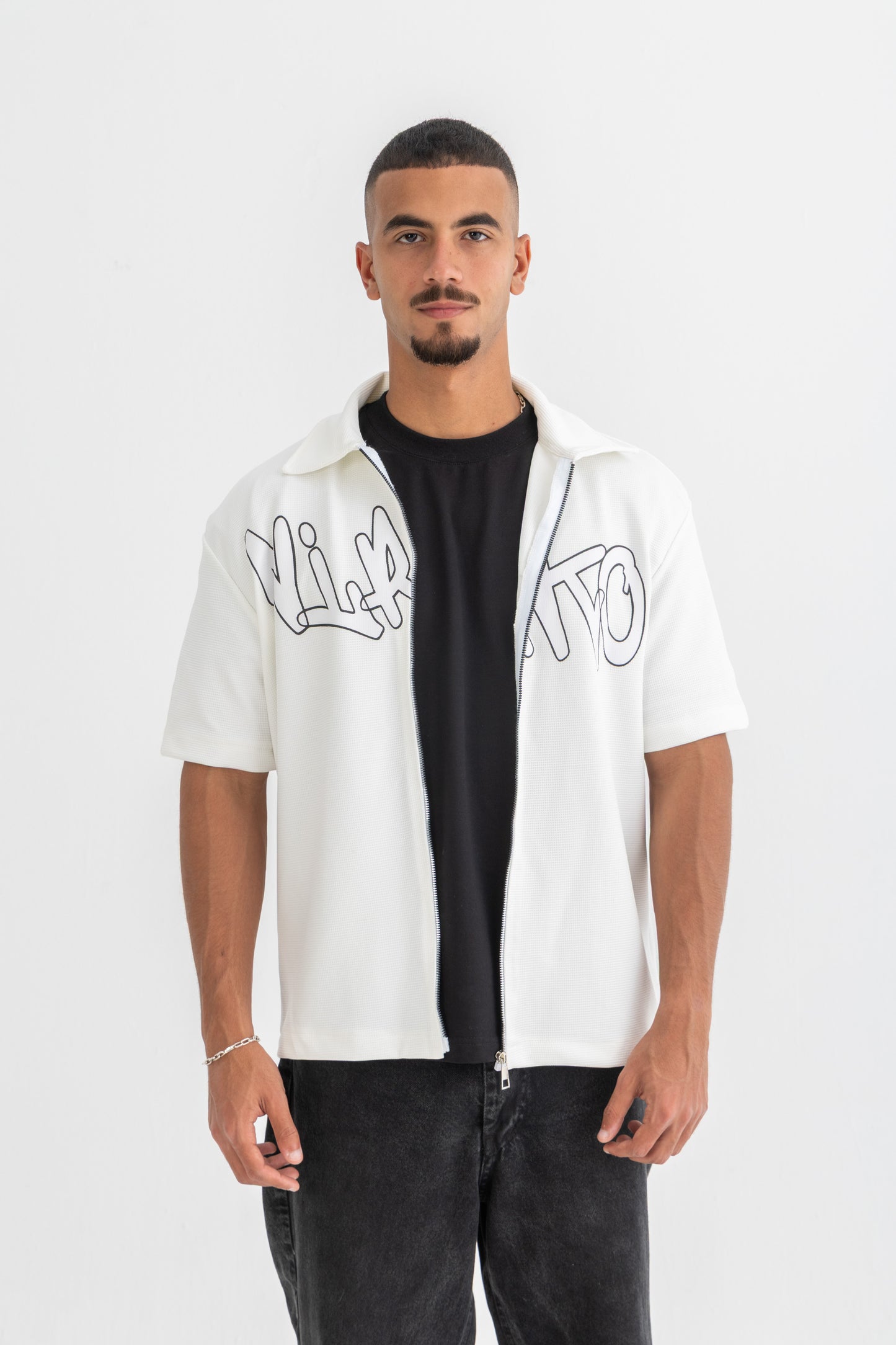 White Zipped Shirt