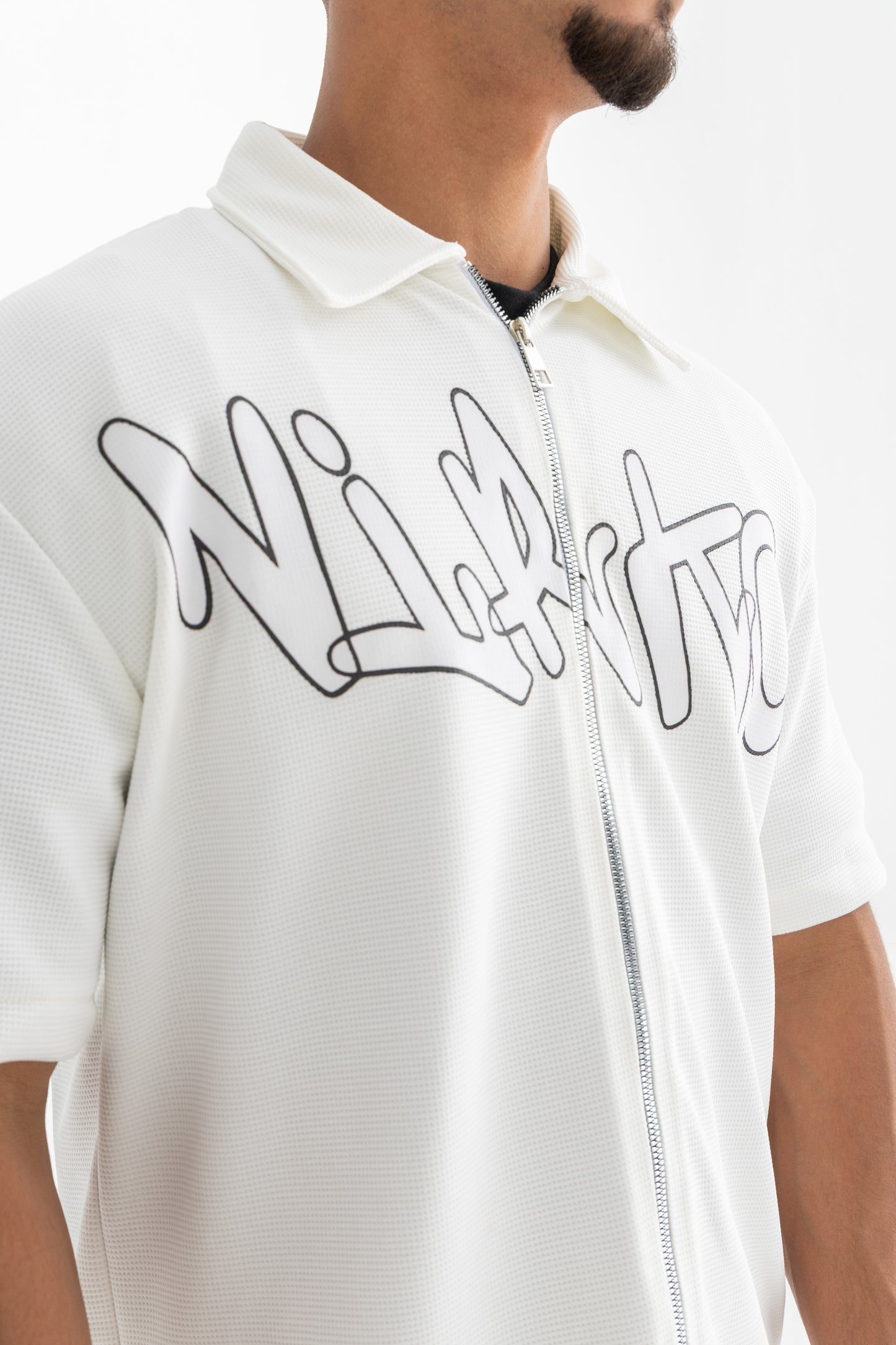 White Zipped Shirt