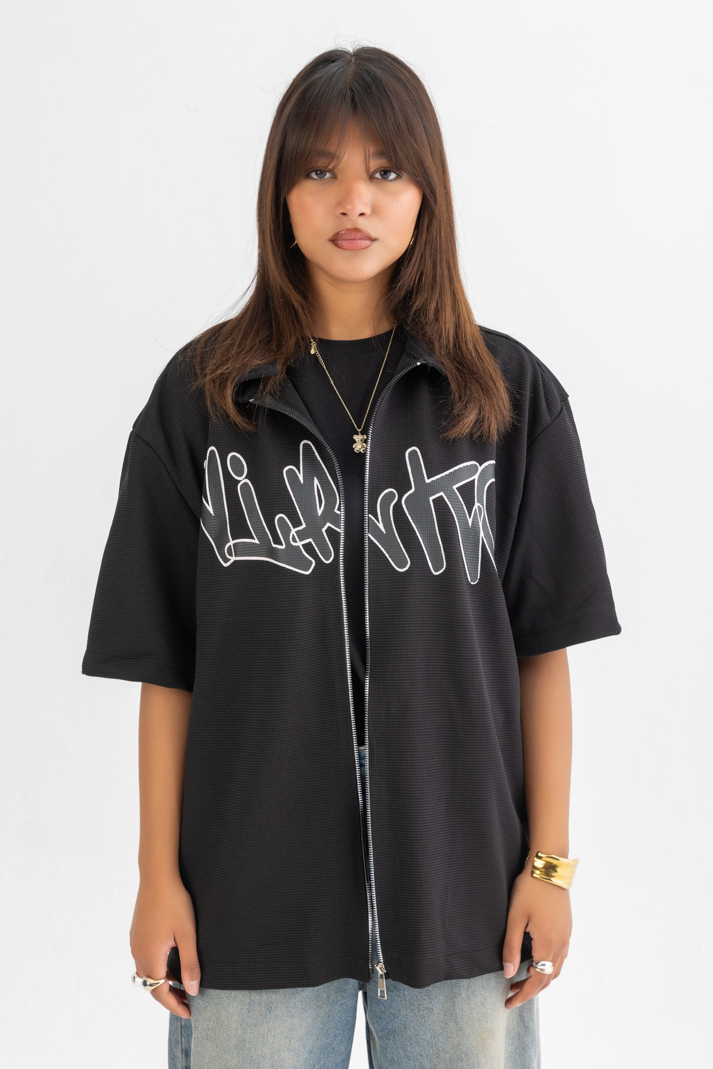 Black Zipped Shirt