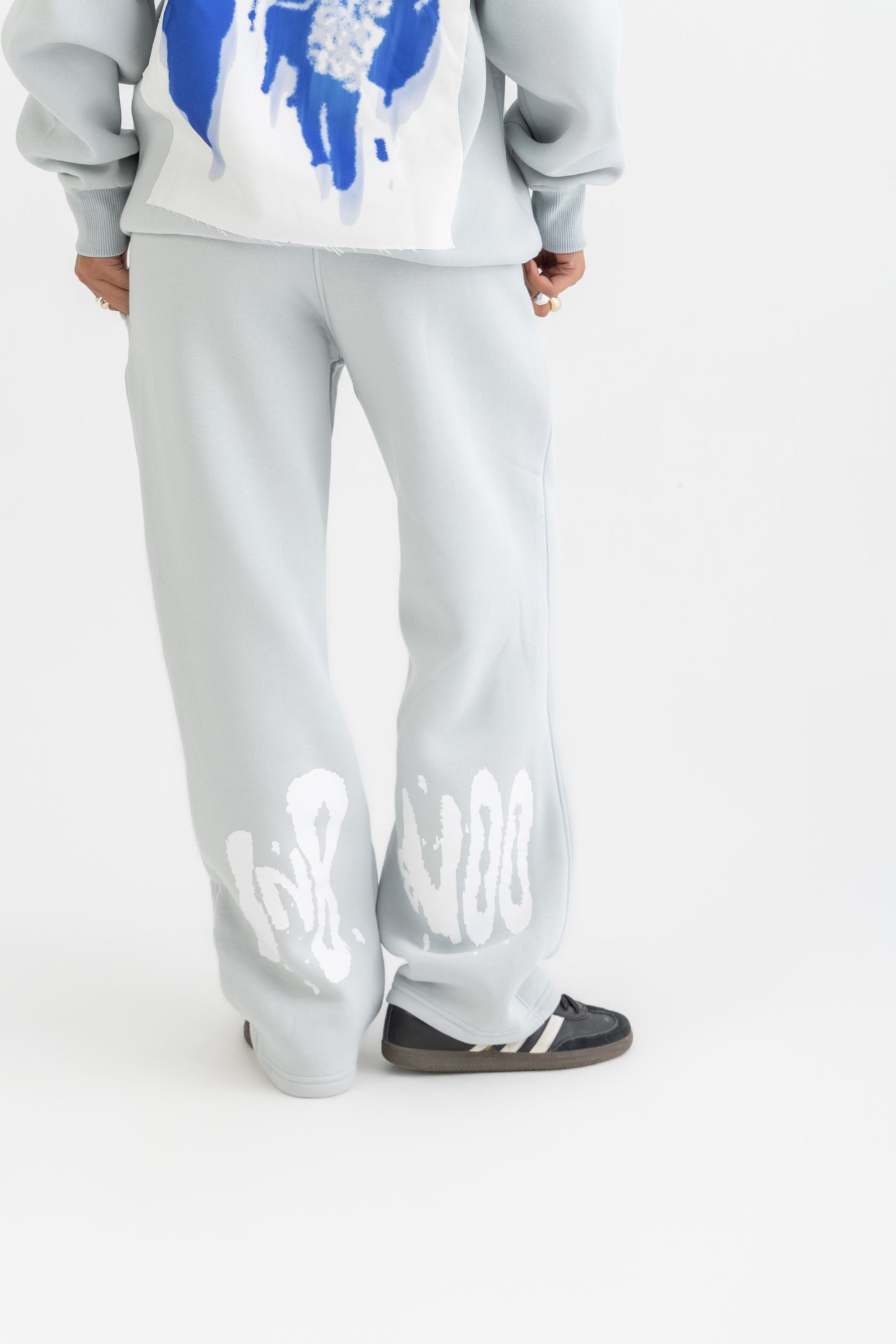 Grey Distorted Sweatpants