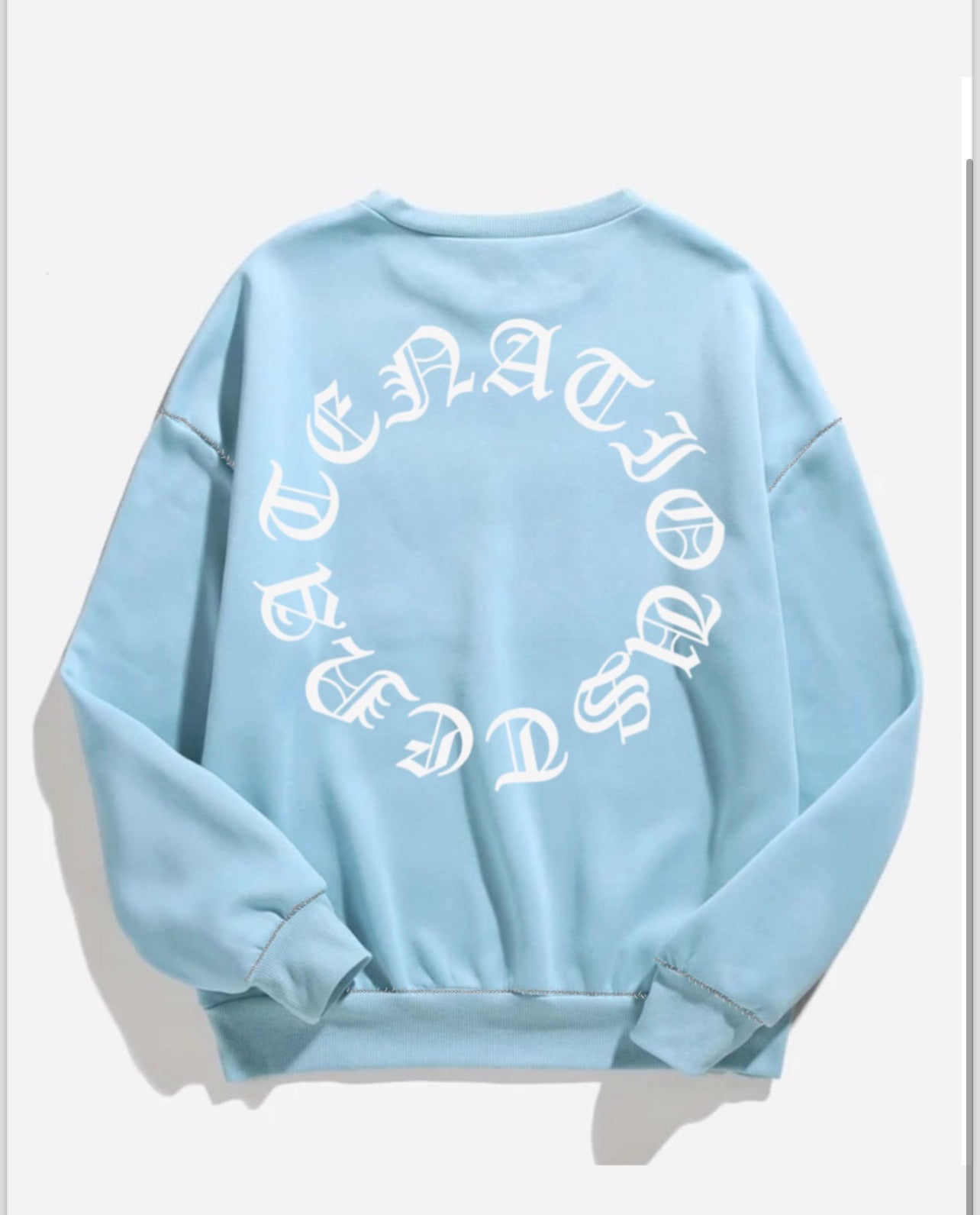 Tenacious Baby Blue Crewneck