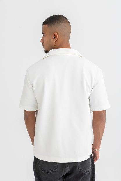 White Zipped Shirt