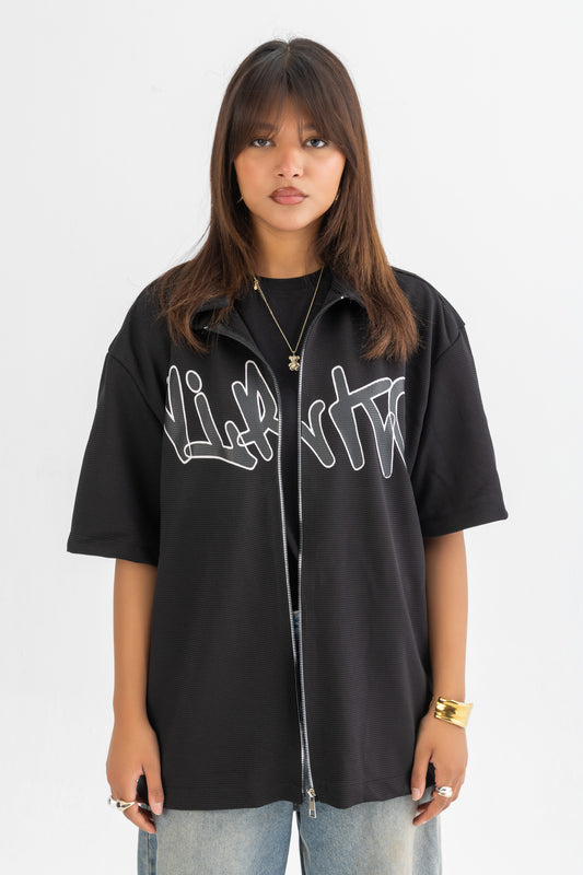 Black Zipped Shirt 