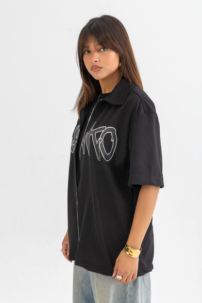 Black Zipped Shirt 