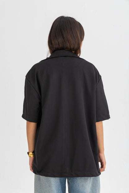 Black Zipped Shirt 