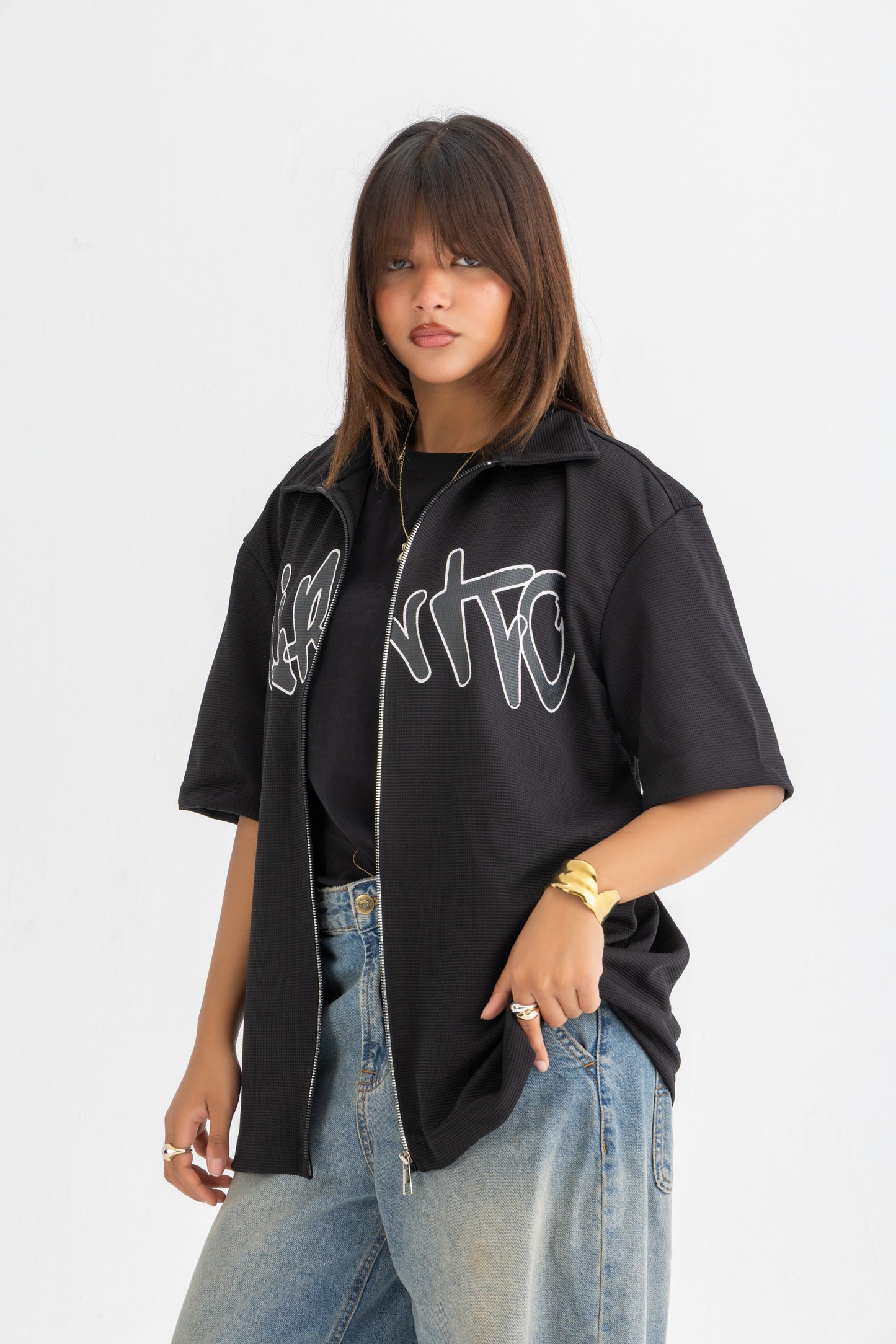 Black Zipped Shirt 