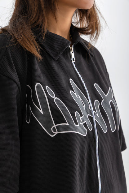 Black Zipped Shirt 