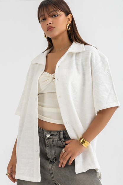 White Striped Shirt