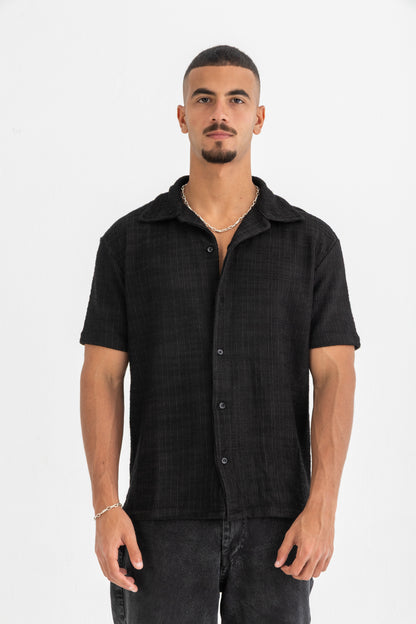 Black Striped Shirt