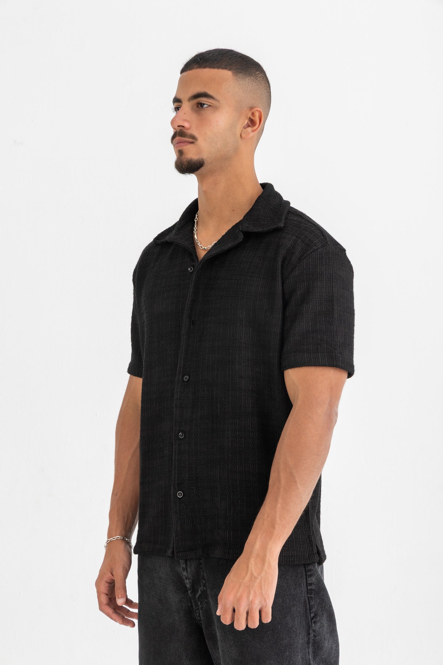 Black Striped Shirt