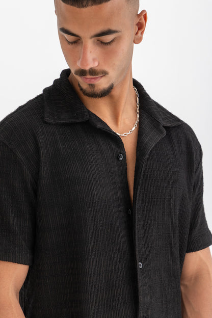Black Striped Shirt
