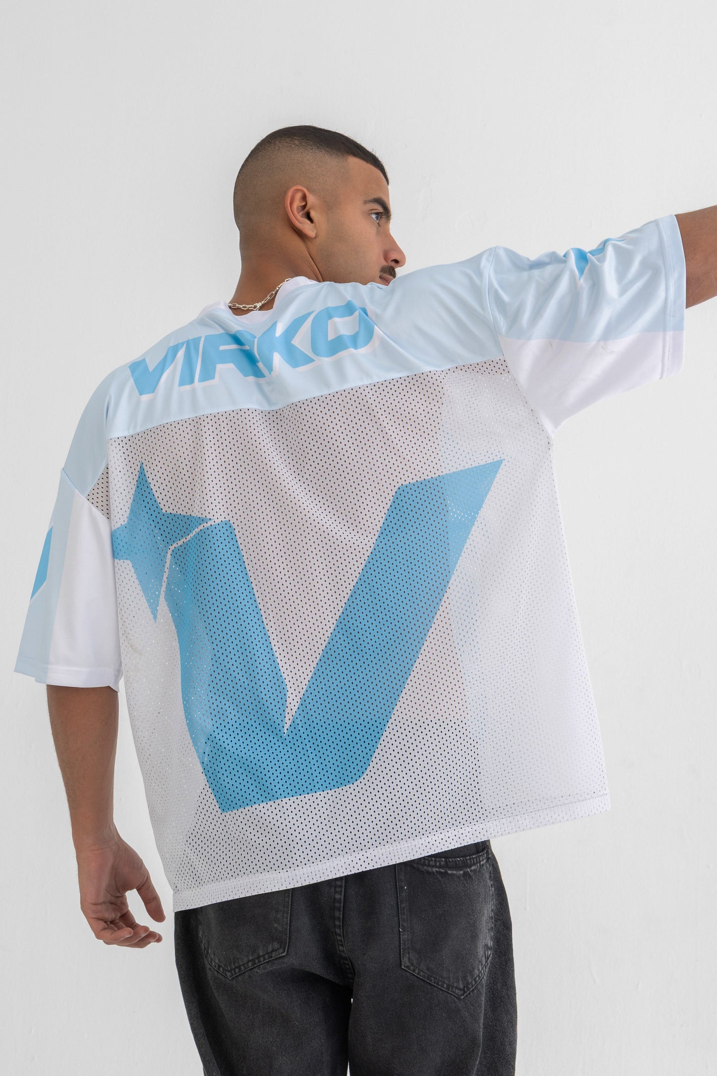 V Baby Blue Jersey