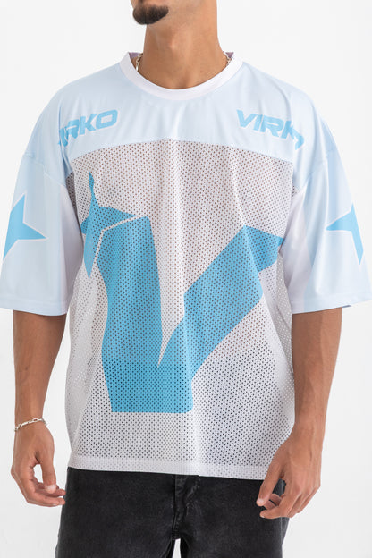 V Baby Blue Jersey