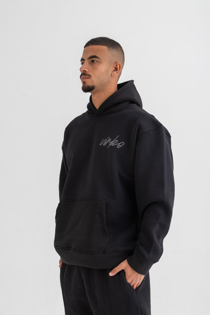 Black Distroted Hoodie